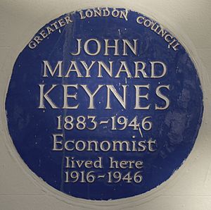 John Maynard Keynes 46 Gordon Square blue plaque
