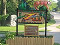 Lansing Potter Park Zoo Entrance from River Trail