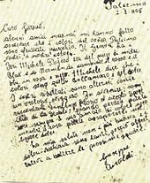 Lettera Rosanero 1905