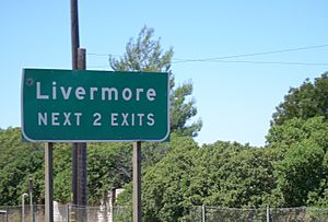 Livermore freeway sign