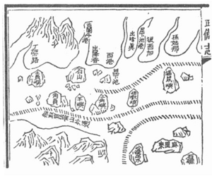 Mao Kun map - Songkla, Langkasuka, Kelantan, Trengganu