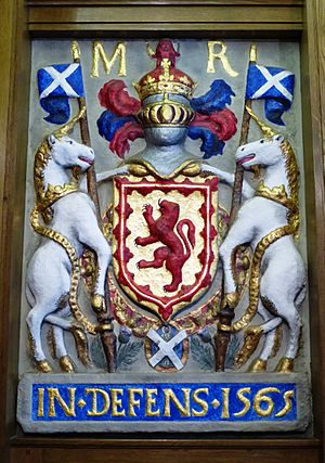 Mary, Queen of Scots arms, South Leith Parish Church