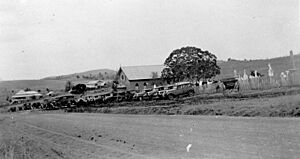 Milbong Lutheran Church and cemetery, ca. 1930