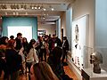 National Portrait Gallery visitors view First Lady Michelle Obama