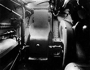 Operator seat inside the Fenian Ram