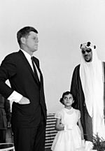 President John F. Kennedy Visits Saud bin Abdul-Aziz Al Saud, King of Saudi Arabia (06)