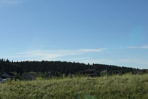 Panorama of Priddis from the Cowboy Trail
