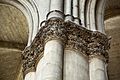 Reims Notre Dame column detail - horse chestnut