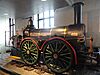 Rocket locomotive, built 1838 for Reading Railroad - Franklin Institute - DSC06716.JPG