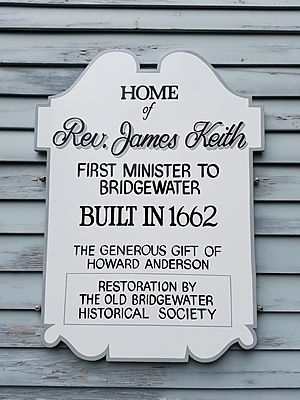 Sign on Reverend James Keith Parsonage