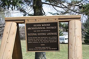 Silver Mound Archeological District Sign