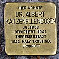 Stolperstein neue mainzer str 32 katzenellenbogen dr albert