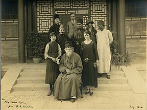 Tagore visiting the Forbidden City in Beijing in May 1924