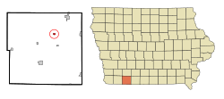 Location of Sharpsburg, Iowa