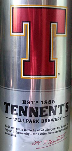Tennent's lager can