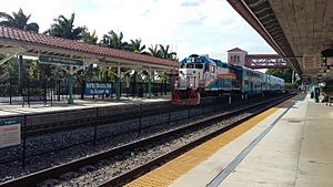 Tri-Rail train at West Palm Beach station