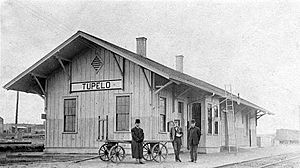 Tupelo, Mississippi Railroad Depot (circa 1900)