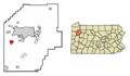 Venango County Pennsylvania Incorporated and Unincorporated areas Polk Highlighted