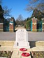 War Memorial outside the entrance to West Drayton cemetery - geograph.org.uk - 1754149.jpg