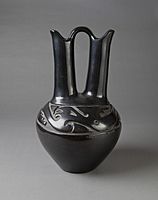 Wedding Vase, c. 1970, Margaret Tafoya (1904-2001); Santa Clara Pueblo, New Mexico