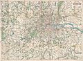 1920 Bacon Pocket Map of London, England and Environs - Geographicus - London-bacon-1920