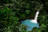 27837- bright blue paradise fantasy waterfall