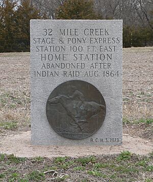 32-Mile Creek station ACHS marker 1