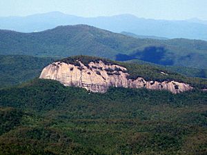 A volcanic igneous intrusion in the Appalachian Mountains