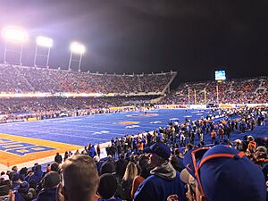 Alberstson's Stadium Record Attendance for Boise State Football in October 2019