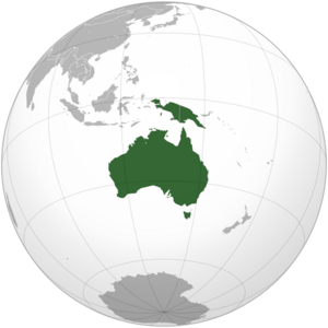 Australia-New Guinea (orthographic projection)