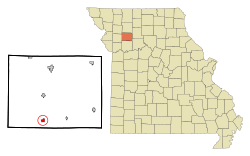Location of Polo, Missouri