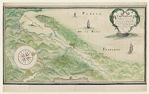 Carte G(énér)ale de la Baye et Rivière du Port Royal, et de toutes les habitations que Monsieur De Meulles Intendant de la Nouvelle France a visité et dont il a fait lever le plan en sa présence avec beaucoup... - btv1b530897638