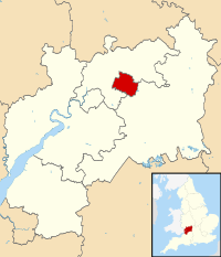 Cheltenham within Gloucestershire