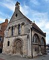 Cromwell Museum with infilled arches and doorway