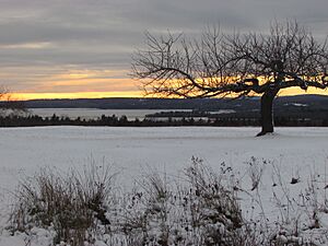 December Sunset in Maine image 2