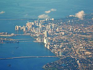 Downtown Miami aerial 2008