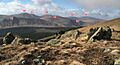 Dungeon Hills and Awful Hand from the Saddle between Millfire and Corserine