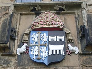 Durham Castle - external Coat of Arms - geograph.org.uk - 1007792