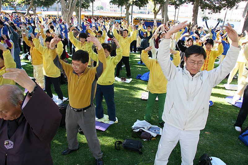 Image Falun Dafa the second exercise, standing meditation