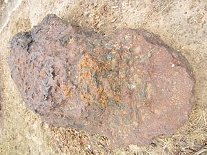 Fitzroy Iron Works - Bosh skull fragment with coal inclusions (Jan. 2020)