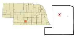 Location of Elwood, Nebraska