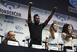 Greg Nicotero, Colman Domingo, Alycia Debnam-Carey & Danay Garcia (27236586578)