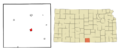 Harper County Kansas Incorporated and Unincorporated areas Anthony Highlighted
