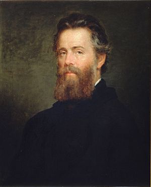 Portrait of Melville by Joseph Oriel Eaton, oils on canvas, 1870