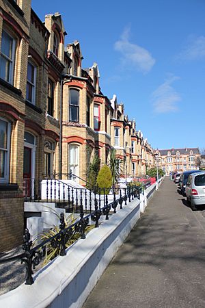 Hutchinson Square, Douglas, Isle of Man - Street on the South side, looking West