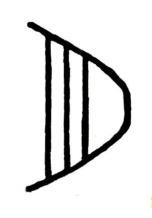 Indus script 311, harp pictogram