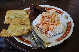Javanese nasi campur