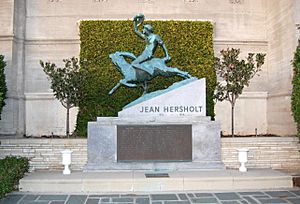 Jean Hersholt grave at Forest Lawn Cemetery in Glendale, California