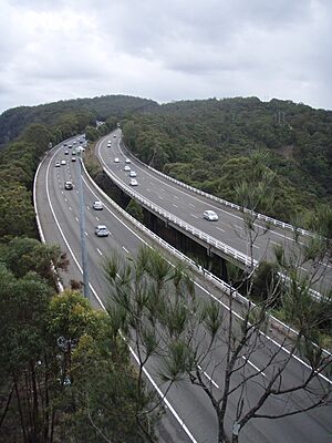 Jolls Bridge on the F3 Freeway - north of Hawkesbury River, N.S.W.