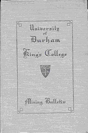 Kings college mining bulletin